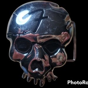💀🎸Fender logo Skull Belt Buckle